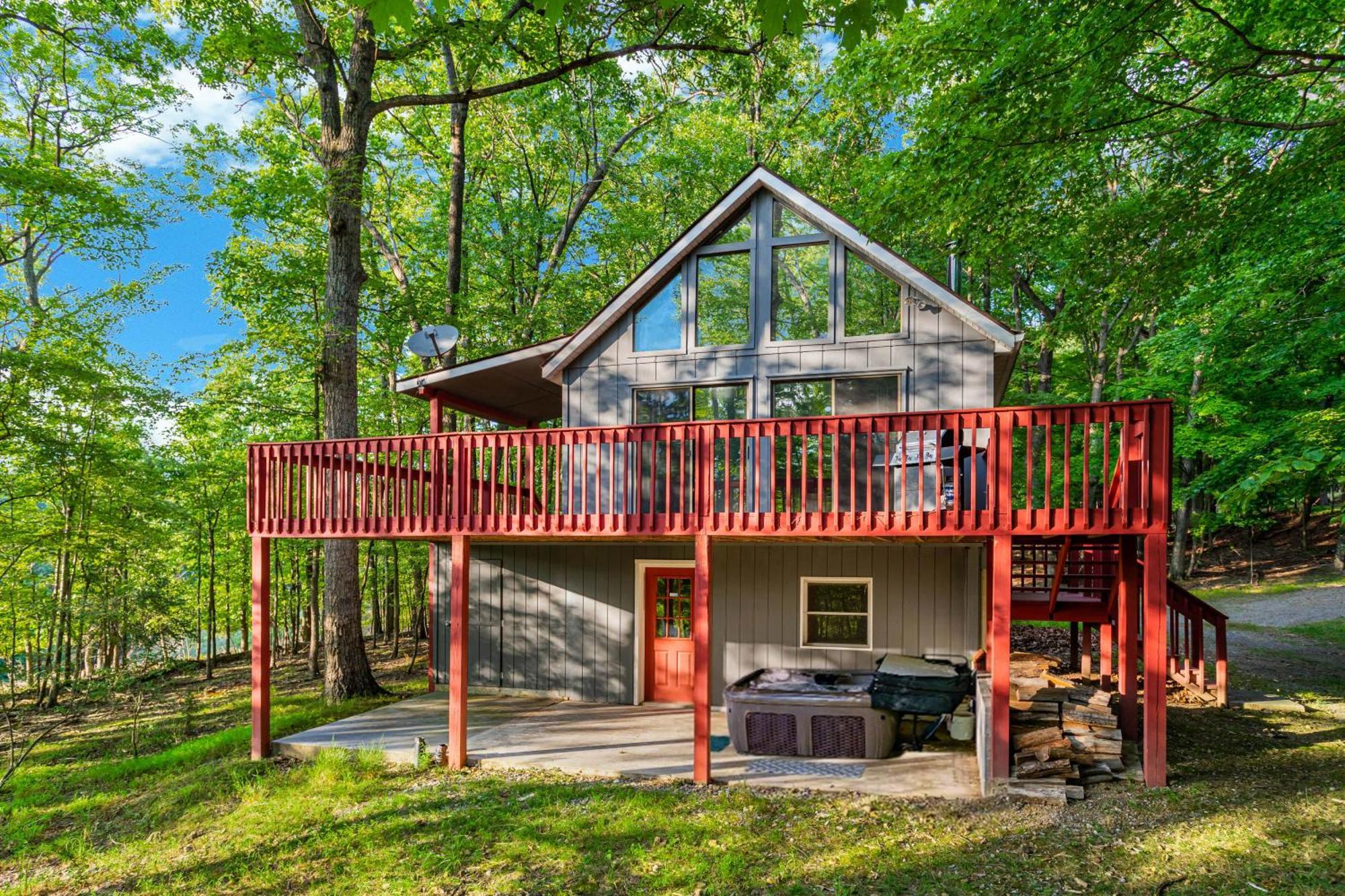 Hot Tub, Large Deck, Wifi, Fire Pit At Chalet Cabin Morton Grove Exteriér fotografie