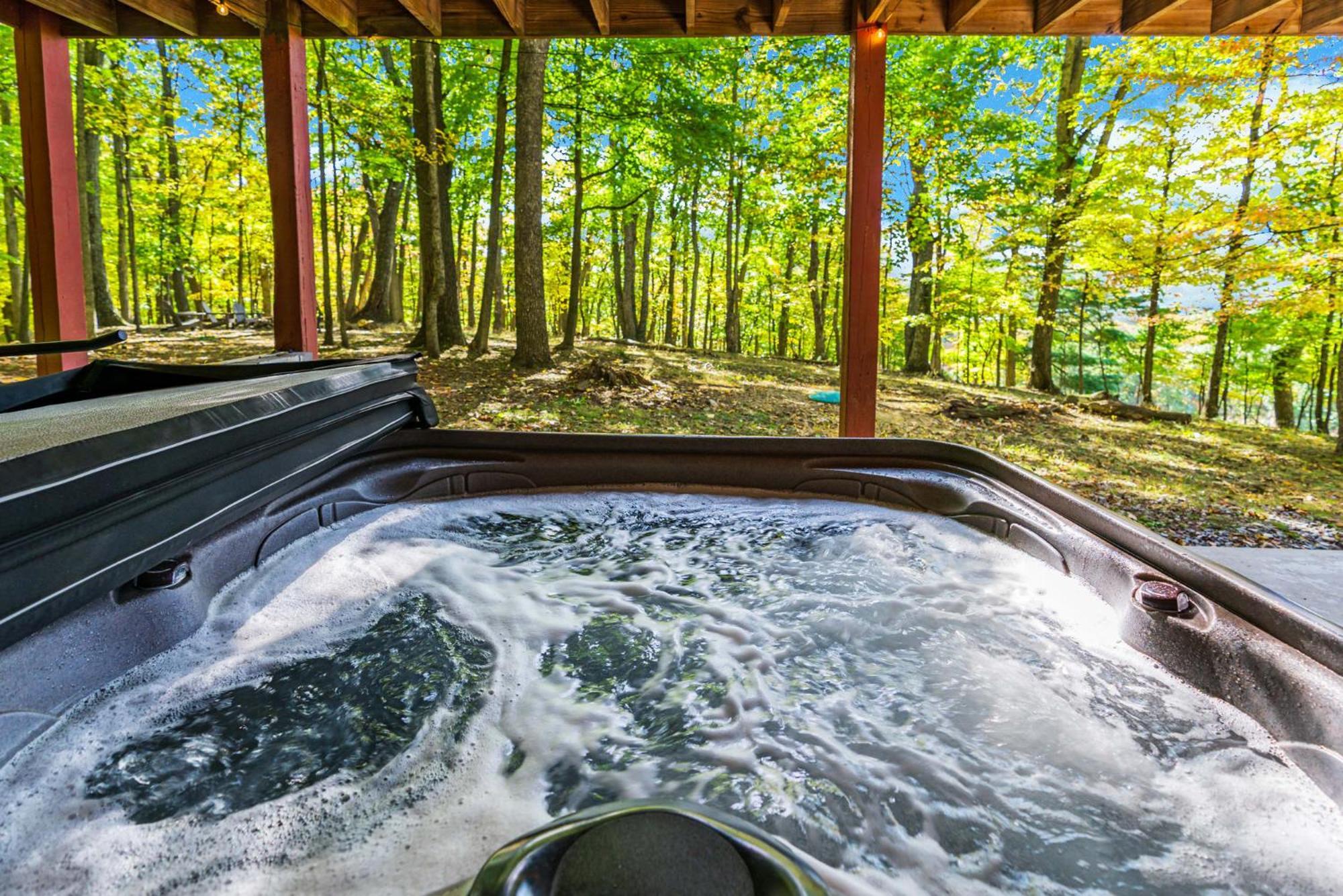 Hot Tub, Large Deck, Wifi, Fire Pit At Chalet Cabin Morton Grove Exteriér fotografie